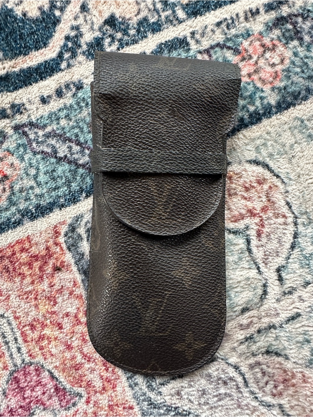 Louis Vuitton Unisex Leather Monogram Eyewear Pouch - Brown